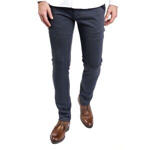 CIVIL SOCIETY Pants Mens Size 34 Navy Knit Elastic Waistband Slim Fit BROOKLYN